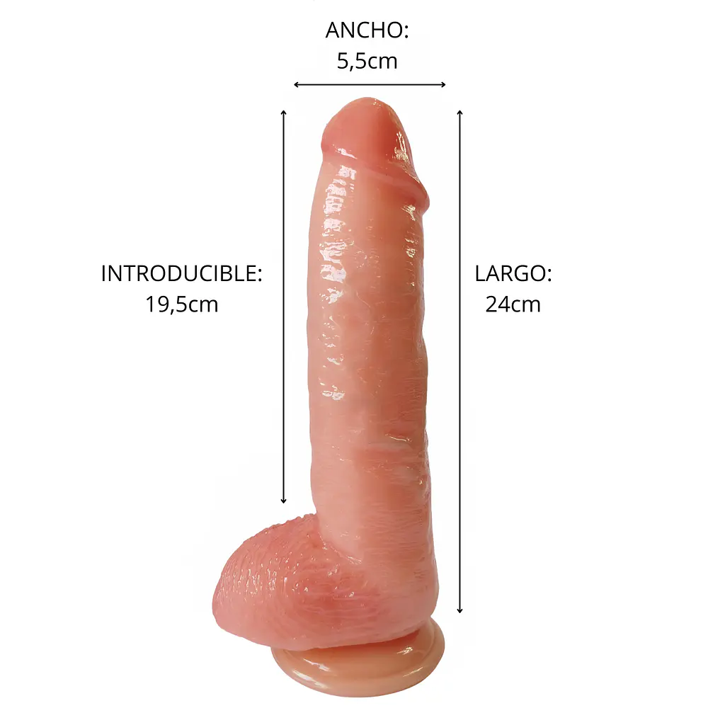 King Cock dildo 24 x 5.5 cm - Imagen 2