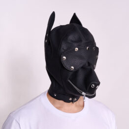 Máscara de perro negra