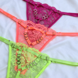 Hilo dental 3 corazones de colores