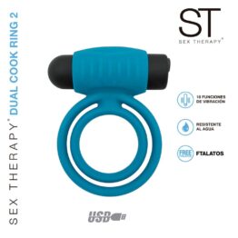 Anillo vibrador DUAL COCK RING